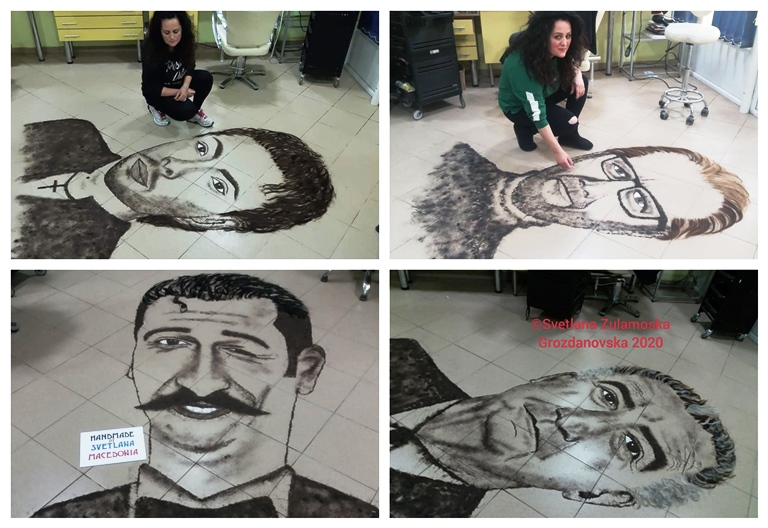 За нашата Светле пишуваат странски портали: Цел свет ги виде нејзините ремек дела изработени од коса (Фото)