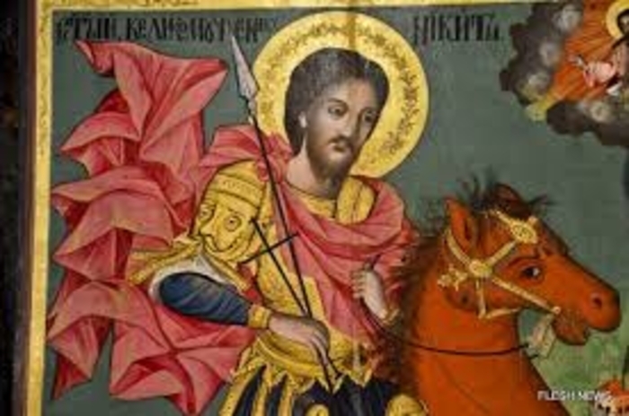 Денеска е Св. маченик Никита, беше фрлен во оган, но неговите мошти останаа цели