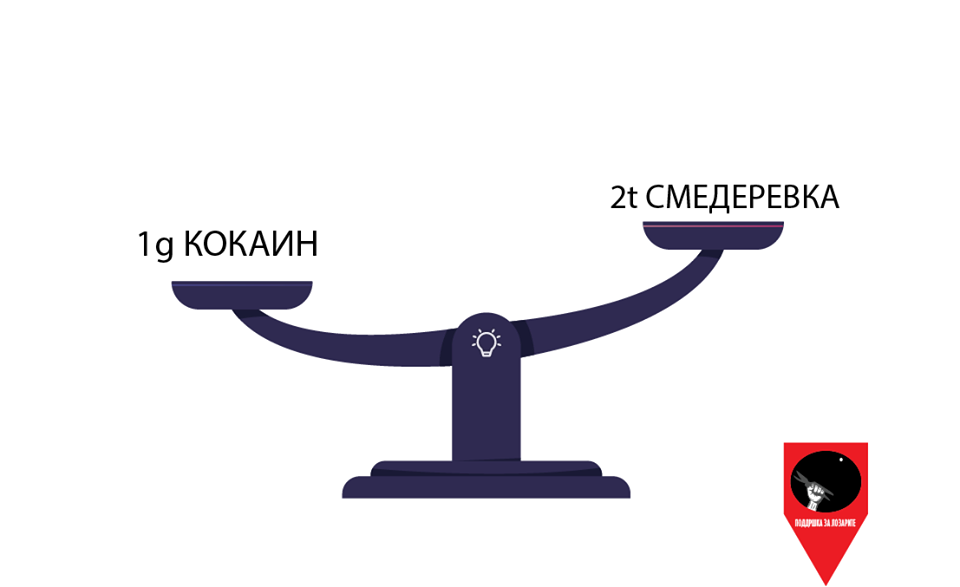 ЖАЛНО: Два тона грозје смедеревка чини колку еден гpам кокаин