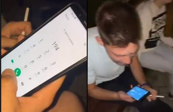 Добро бе луѓе нормални ли сте ? Се јавува на брза помош, ги исмејува :„МИ ГОРИ МИ ГОРИ“