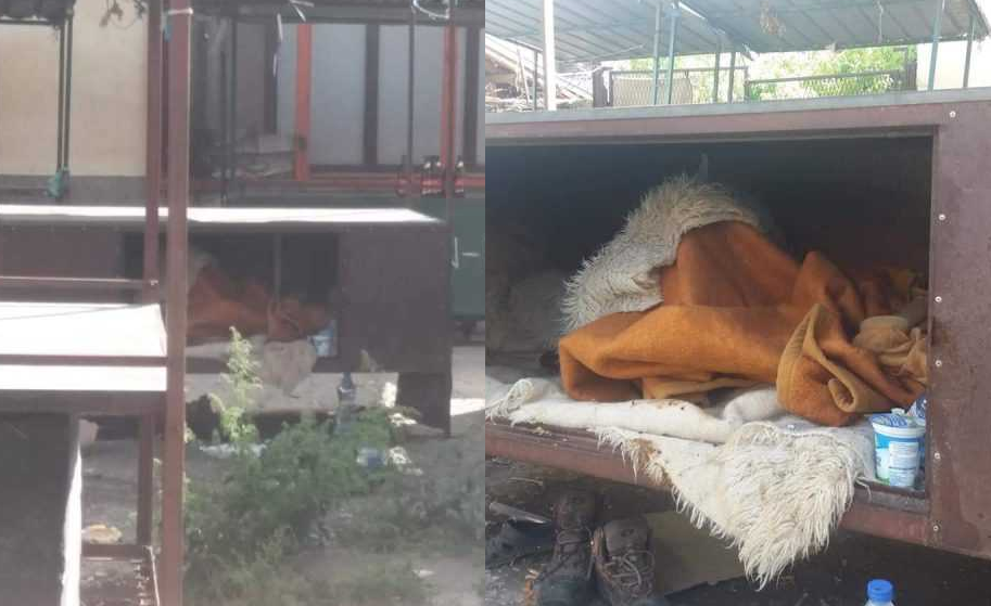 Шокантно видео: Неподвижен маж, лежи на фекалии и живее во тезга на пазар