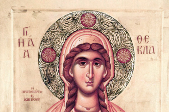 КАЛЕНДАР НА МПЦ: Денеска е Св. првомаченичка, рамноапостолна Текла