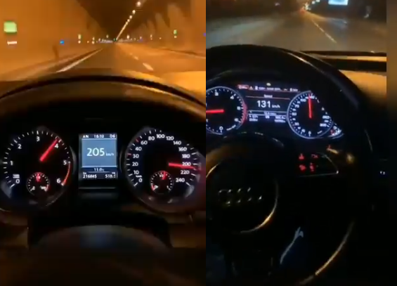 Полицаец од Скопје се снимал на Тик Ток како вози 200 во тунел