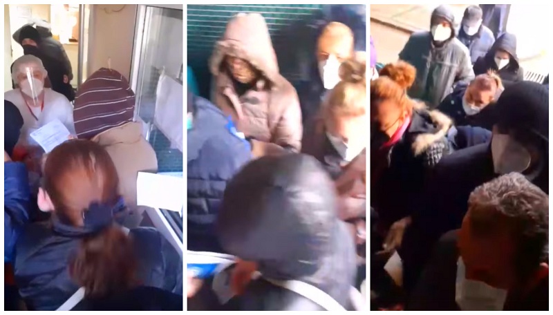 Хаос: „Пациенти со температура и пневмонија, чекаат надвор пред ГОБ „8 Септември““