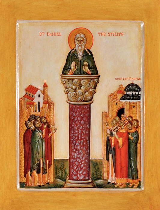 ПРЕПОДОБЕН ДАНИЛ СТОЛПНИК: Роден е во Месопотамија, од родители христијани, Илија и Марта