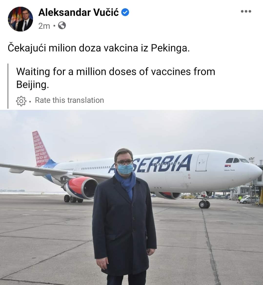 Пак да го заебавате Вучич зошто збори Кинески