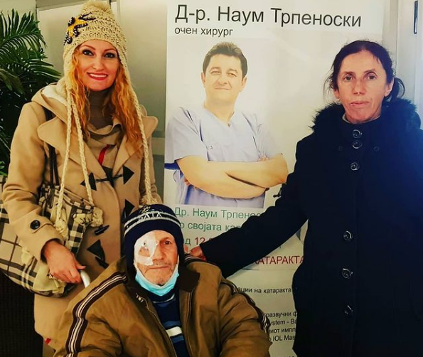 Турунџиева во хумана акција, му помогна на братот на Атиџе, кој по операцијата прогледа