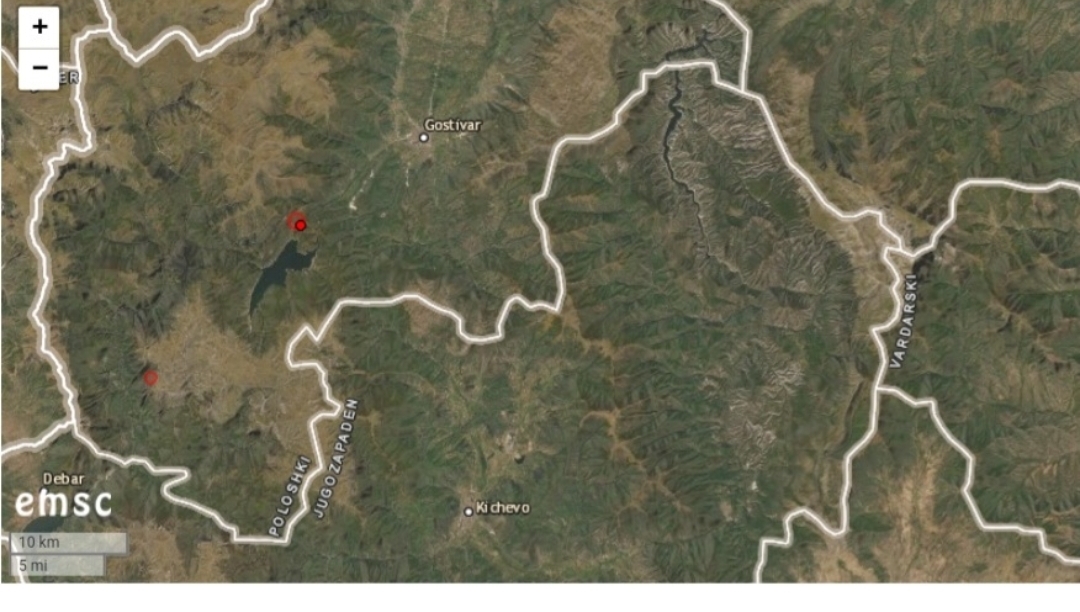 Предмалку земјотрес со јачина од 3.2 лоциран