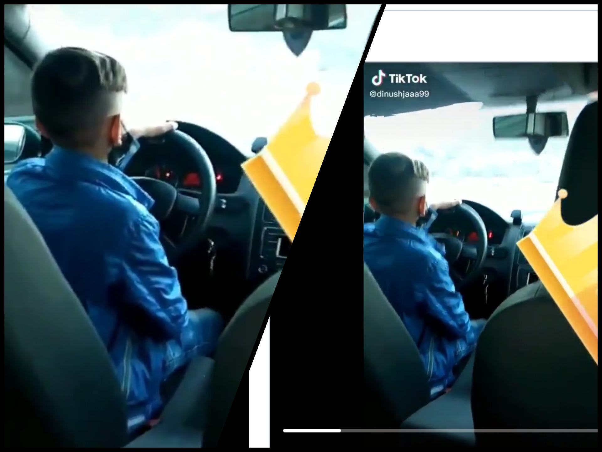 Тик Ток лудорија: Неодговорен возрасен кој му дозволил на малолетник да управува со автомобил!