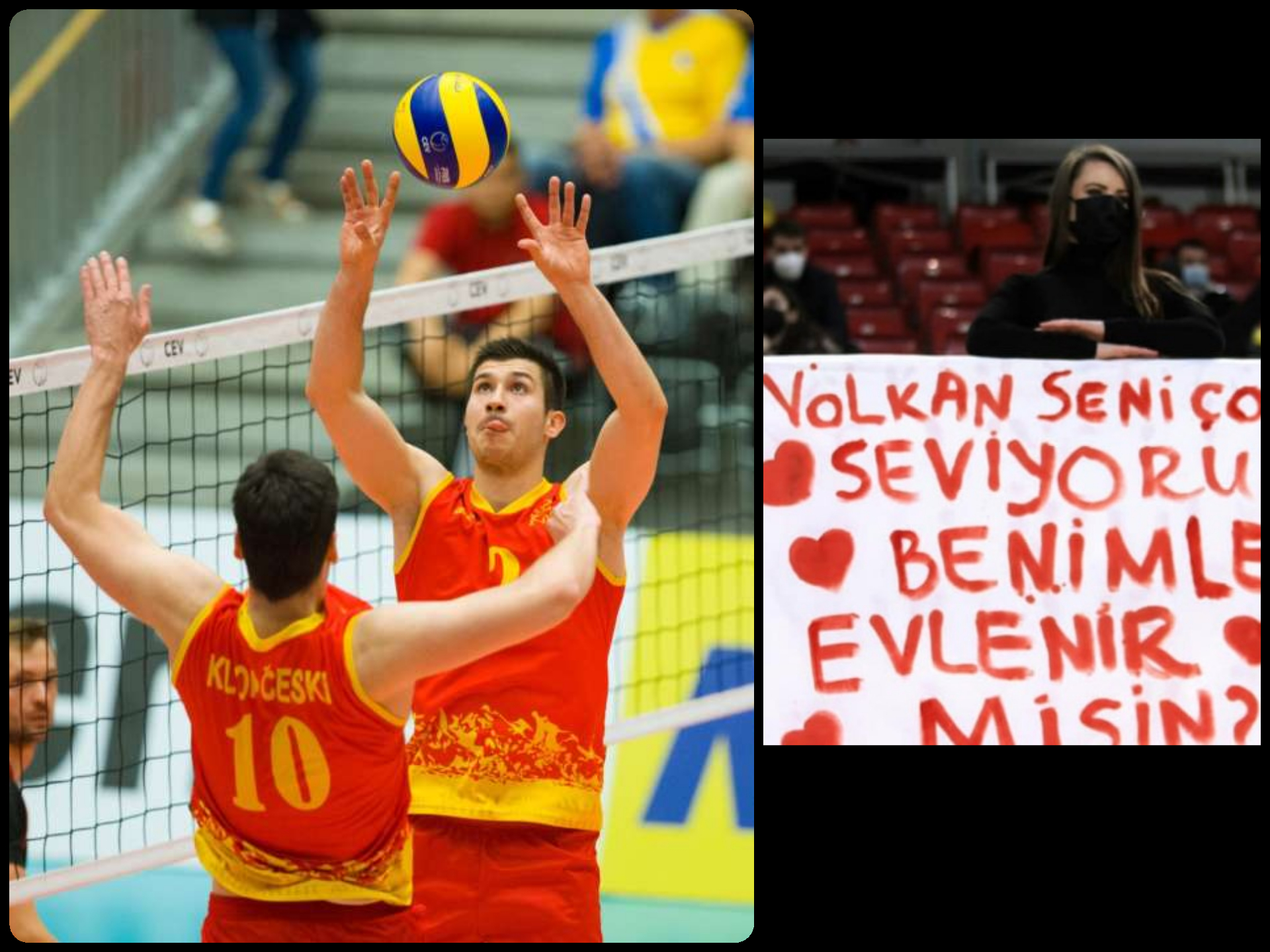 Емотивен момент на натпреварот Македонија – Турција : „Волкан, те сакам! Дали ќе се омажиш со мeне“