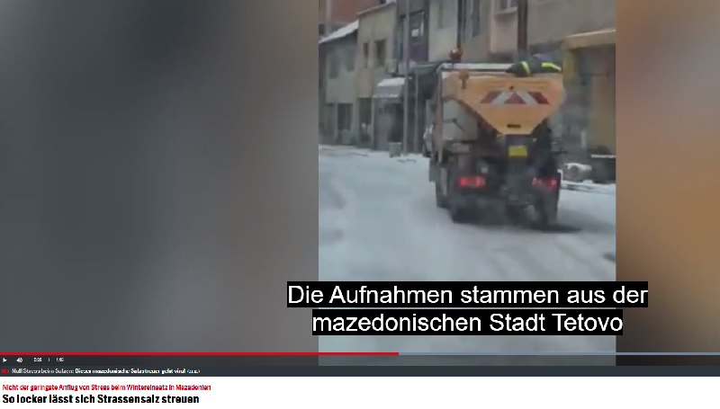 Начинот на кој во Тетово се чистат улиците стигна и до швајцарскиот медиум „Блик“