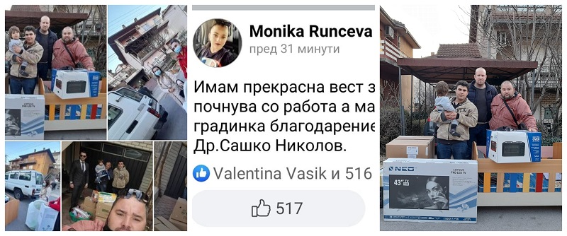 Самохраниот татко од Штип повеќе нема да го храни синот со леб и шеќер – хуманоста победи, се врати насмевката на нивните лица