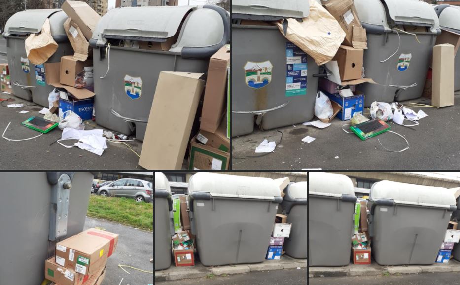 Скопско секојдневие: Ѓубре околу контејнери, градежен шут насекаде