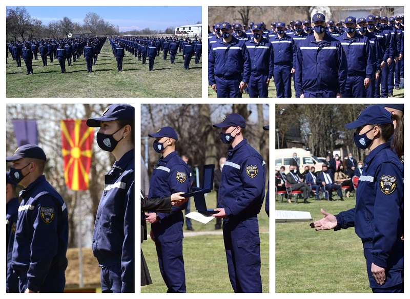 569 кандидати денеска стана нови полициски службеници (Фотогалерија)