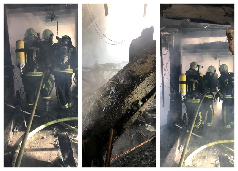 18 пожарникари на висина на задачата денеска во огнената стихија (Фото)