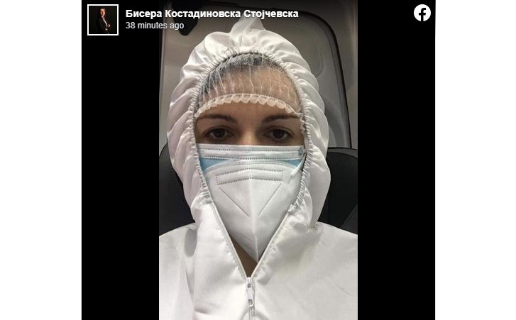 Пратеничката Стојчевска и покрај тоа што е кривично дело со скафандер во Собрание!