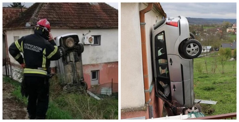 Автомобил се забил во семејна куќа – Пожарникарите се чудат