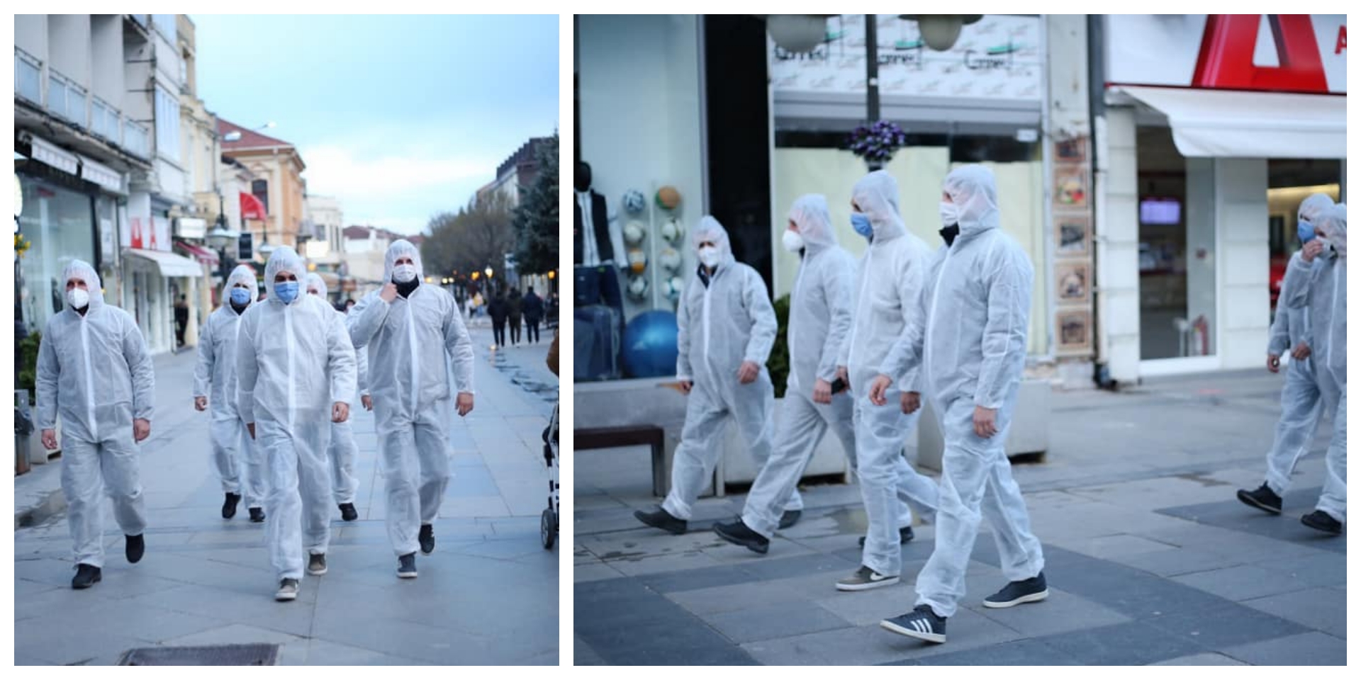 (Фото) Со скафандери по Широк сокак – оригинална пародија во Битола