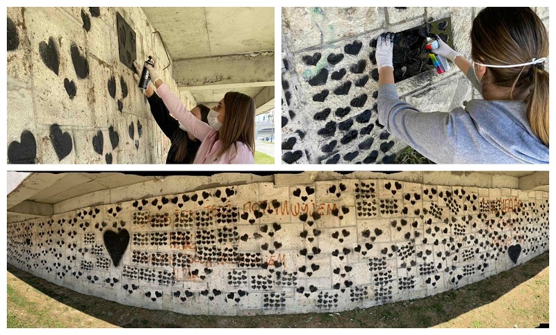 4.108 нацртани срциња осамнаа во спомен на срцата кои престанаа да чукаат (Фотогалерија)