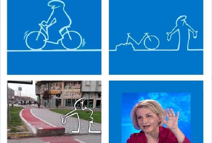 Дечко пробал да вози по велосипедската патека во Тетово и останал жив! (Видео)