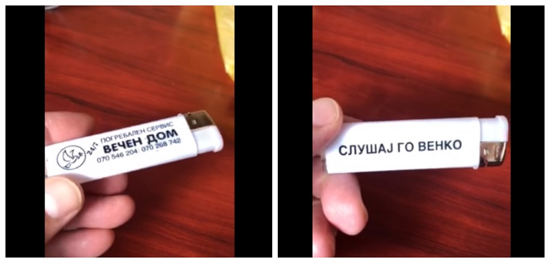 Филипче се појави на рекламен материјал од Погребален сервис (Видео)