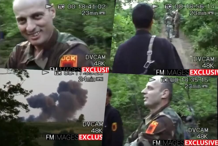 (ВИДЕО) Се појави снимка со АГУМ ЧЕКУ: Се смешка додека учесниците во ОВК ги напаѓаат српските војници