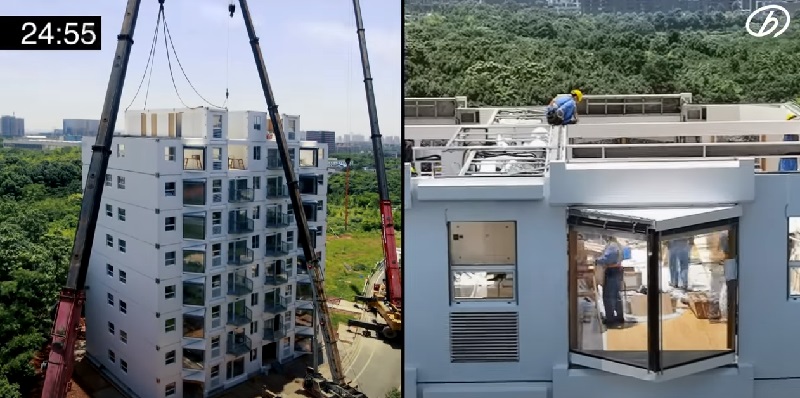 КИНЕЗИТЕ се мрднати: Вака се гради десеткатница за само 28 часа! (ВИДЕО)