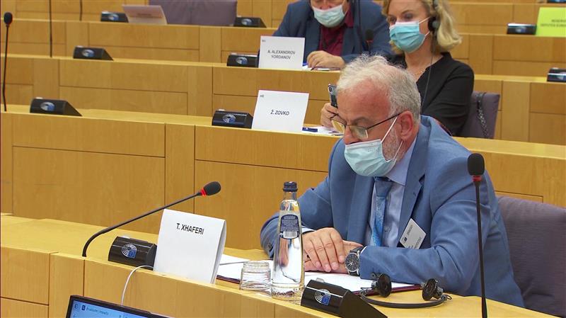 Талат Џафери без срам го прекрши Уставот и си се обрати на албански јазик во Европскиот парламент (Видео)