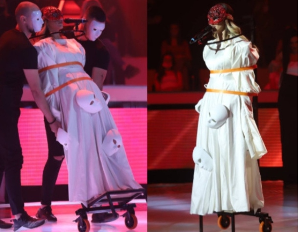 Марија од Битола повторно со необичен настап – По змијата, сега излезе во лудачка кошула (Видео)