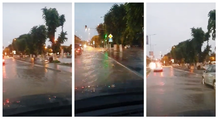 Прилепчани вчера пливаа по силното невреме (Фото + Видео)