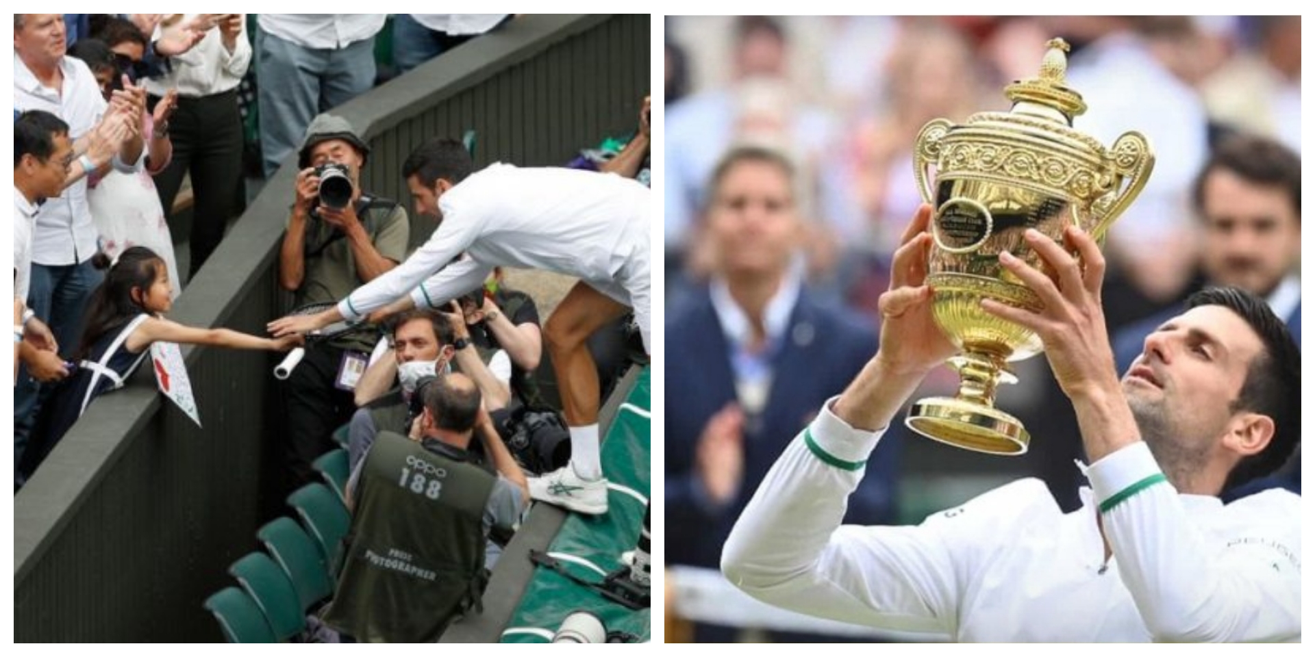 Кога имав 7 години го правев овој трофеј од обични материјали, денеска го држам шестиот пехар од Вимблдон?(Видео)