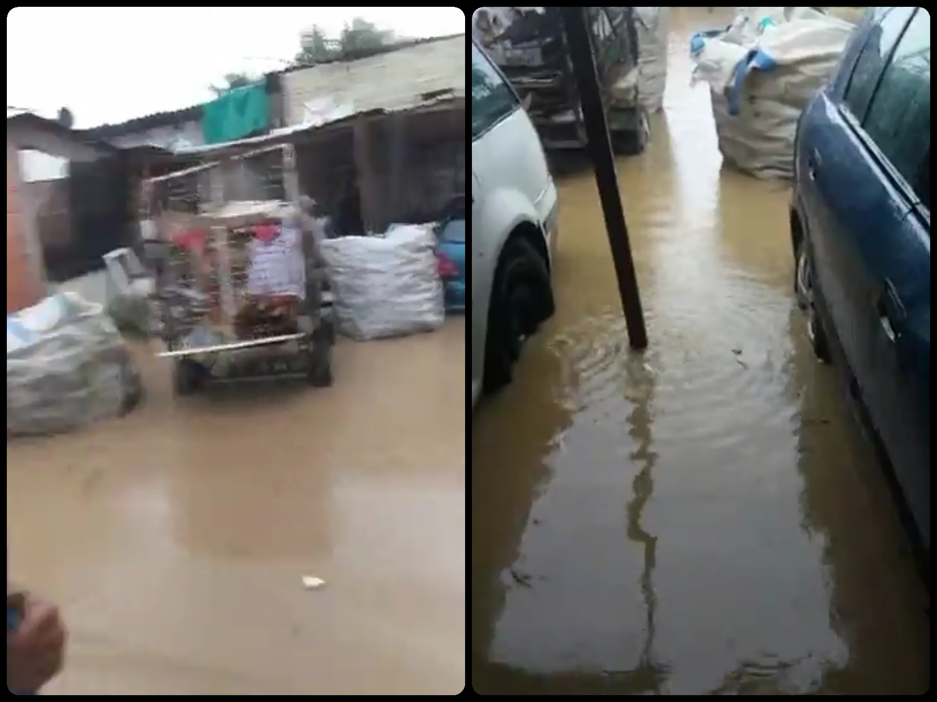 „Стpyја ќе ми ги утeпa децата“: Поплавени неколку куќи во Скопје, од институциите нит трага нит глас