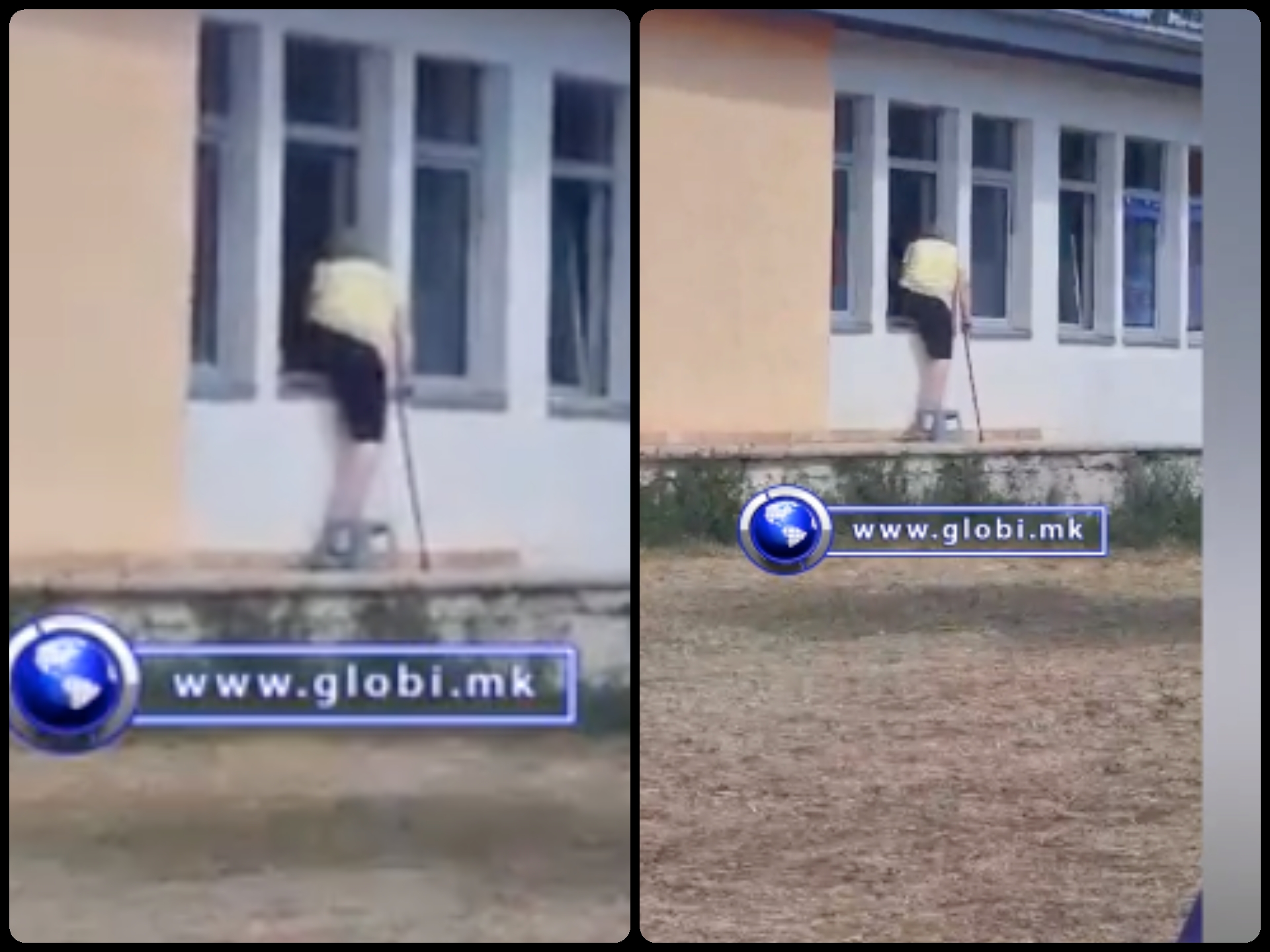 БРУКА НЕВИДЕНА: ПАЦИЕНТИ на ИНФЕКТИВНО ВЛАГААТ ПРЕКУ ПРОЗОР ВО ГОСТИВАР , роднините ги посетуваат преку истиот (ВИДЕО)