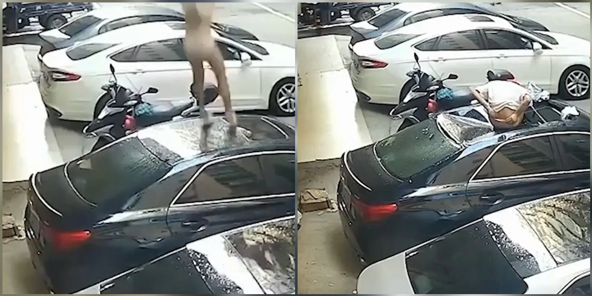 Жена паднала од тераса на која била со љубовникот! Имала повеќе среќа од памет (Видео)