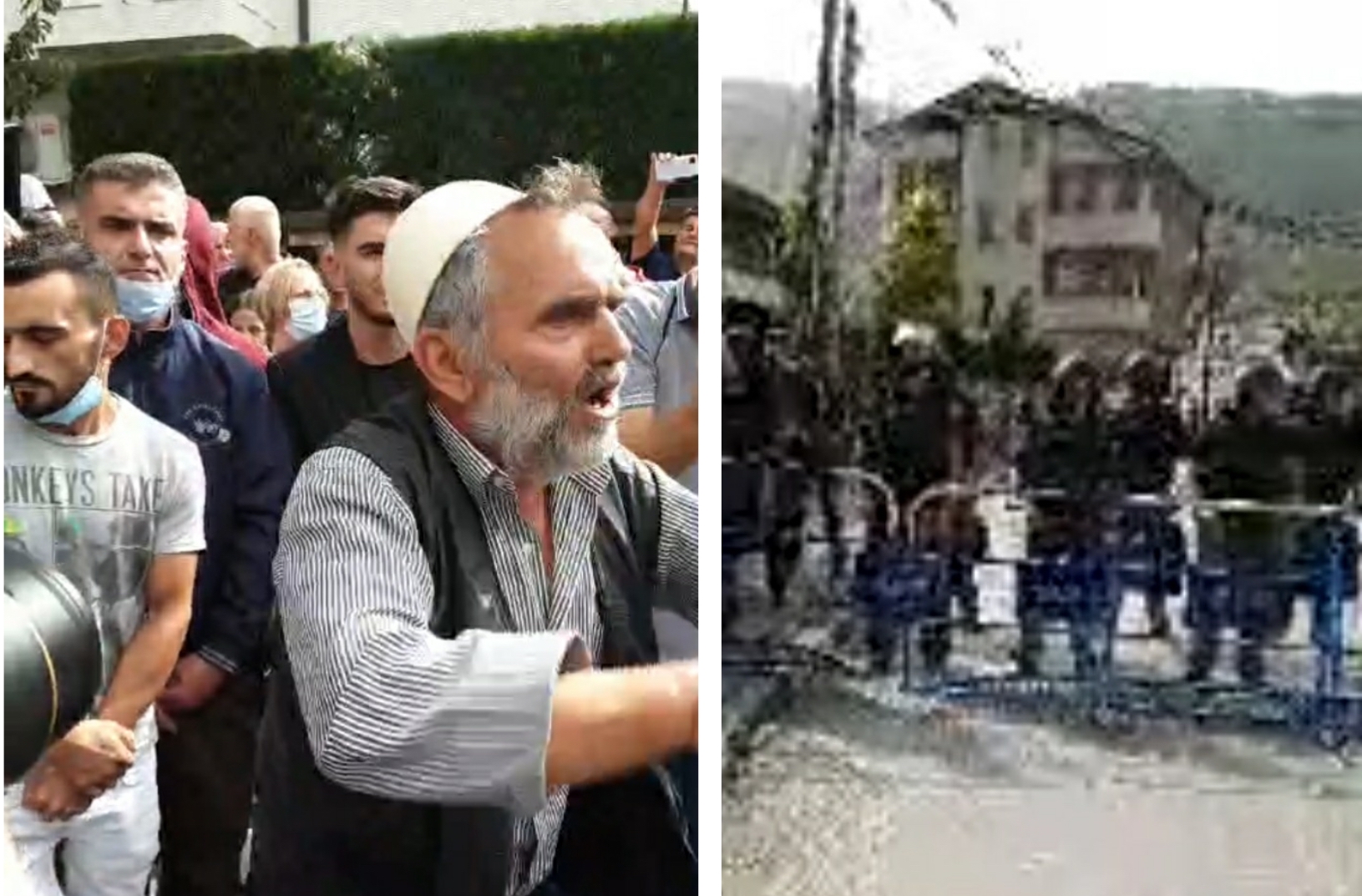 ХАОС на протестот во Тетово: Жител на Речица им ги отвори вратите на демонстрантите од седиштето на ДУИ (Видео)