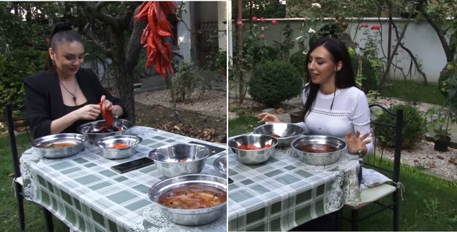 Две фолкерки во „АЈВАР ДУЕЛ“: Сани и Стојне покажаа која подобро и побрзо лупи пипер (ВИДЕО)