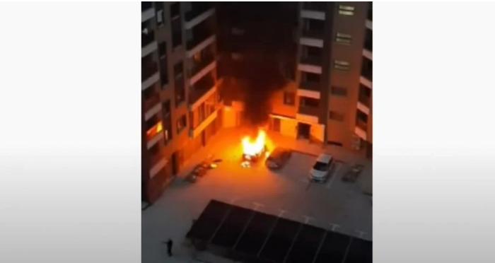 Паника во Аеродром, експлозија и запалено возило (ВИДЕО)