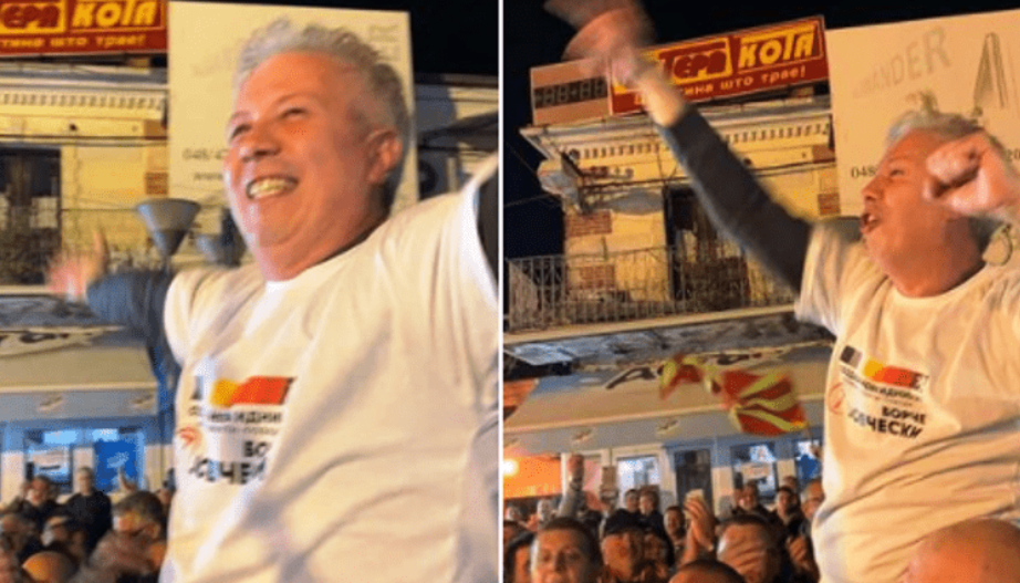 (Видео) Ce cлaви голема победа: Пpилепчани го кpeнaa Борче Јовчески на paцe