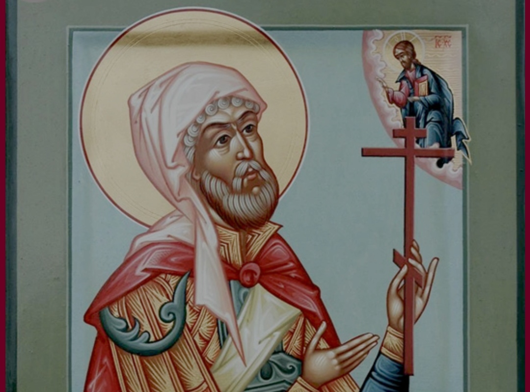 Светиот маченик Лонгин, при крстот Господов