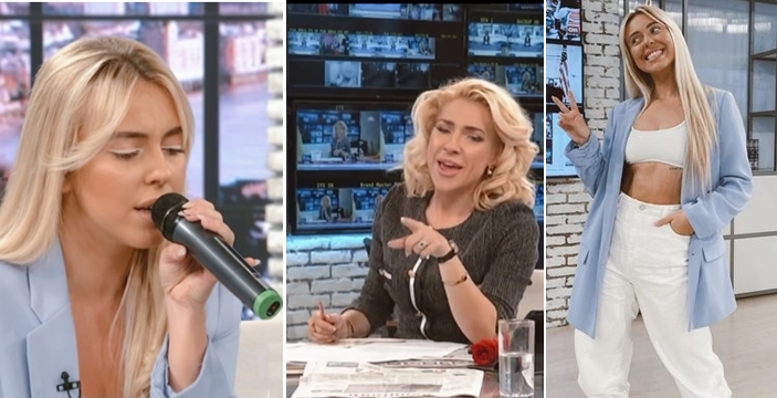 Гиговска фасцинира: На ТВ Пинк и го „украде шоуто“ на Јована (ФОТО+ВИДЕО)