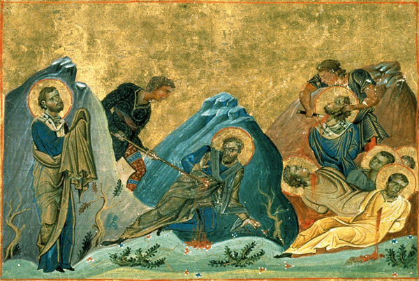 Светите апостоли Стахиј, Амплиј, Урван, Наркис, Апелиј и Аристовул