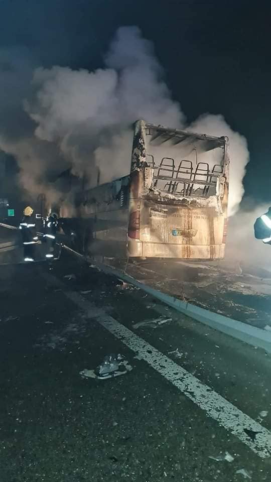 ФОТОГАЛЕРИЈА: Како Автобусот на „Беса транс“ се претвори во пепел