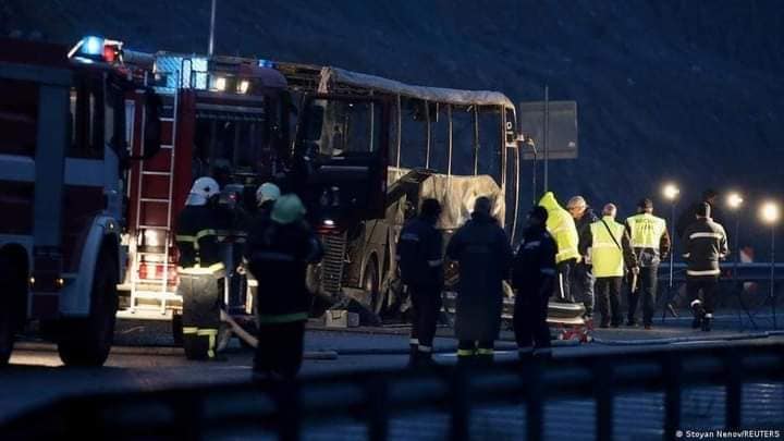 ФОТОГАЛЕРИЈА: Како Автобусот на „Беса транс“ се претвори во пепел