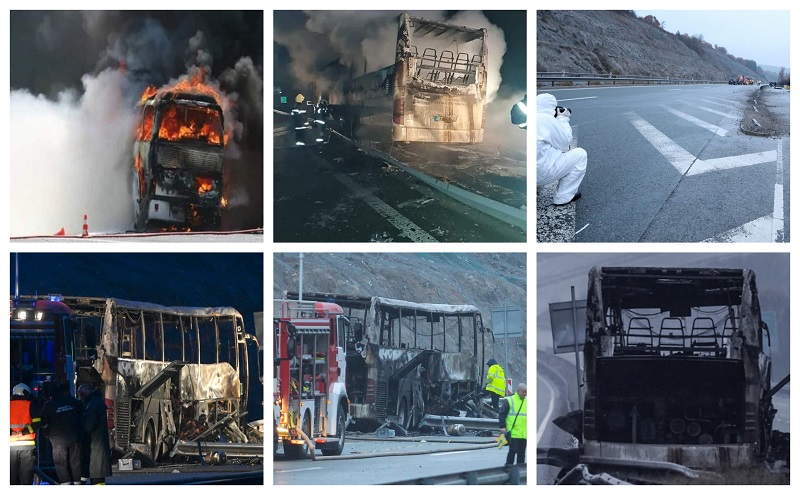 ФОТОГАЛЕРИЈА: Како Автобусот на „Беса транс“ се претвори во пепел