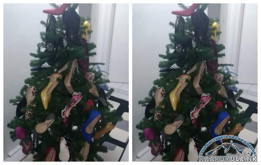 Прилепчанка е вистински хит со својата новогодишна елка (Фото)