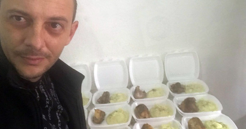 Стружанецот Никола Петрески во хумана мисија да обезбеди оброк за сограѓаните кои не можат да си го обезбедат