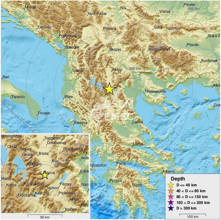 Силен земјотрес во Македонија