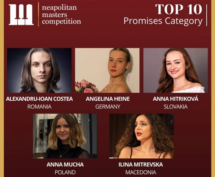 Македонката Илина во Топ 10 на ,,Neapolitan masters”