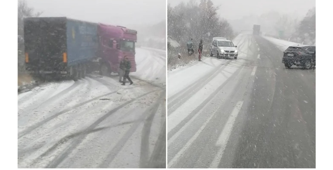 СНЕГОТ ИЗНЕНАДИ, на патиштата  ХАОС, граѓаните со пцовки и нервоза !