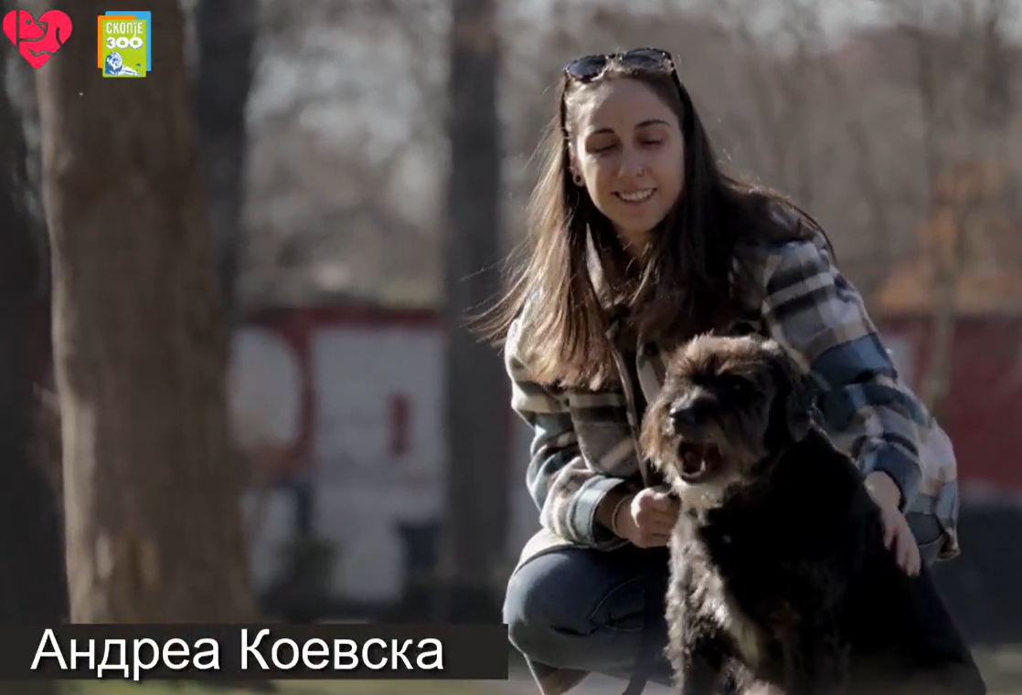 Евровизиската претставничка Андреа дел од кампањата „Нашите миленици се наше семејство, не ги напуштајте!“ (Видео)